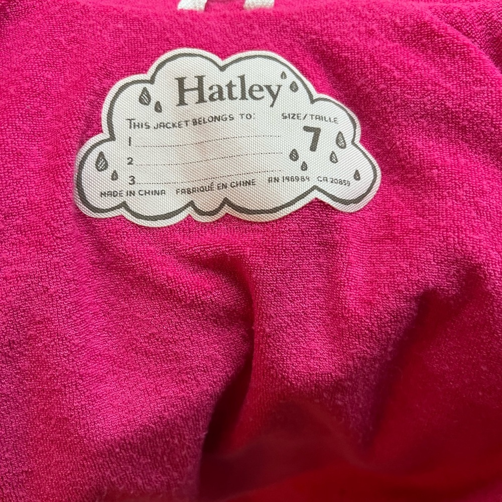 Hatley Girls Snap Raincoat Size 7